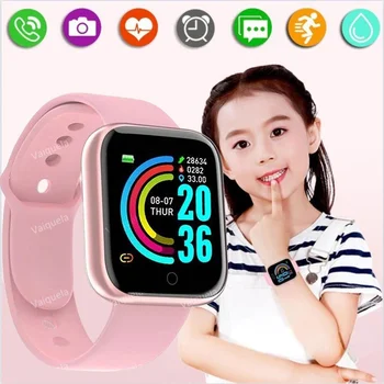 Фитнес следи с Bluetooth Smart Connected, цифров часовник Y68, умни часовници за мъже, жени, деца водоустойчиви часовници, детски часовници