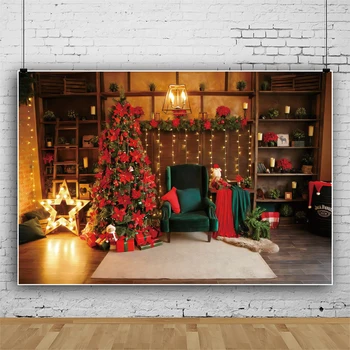 Фотофоны Laeacco за снимки на интериора с Коледа, Звездната светлина, Интериор на дивана, плакат за детска, семейна фотосесия, фотофоны за снимки