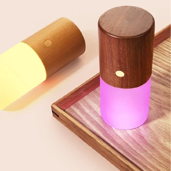 Цветен led лампа творчески флип с гравитационным сензор за интелигентна нощна лампа за дневна бар маса безжично осветление