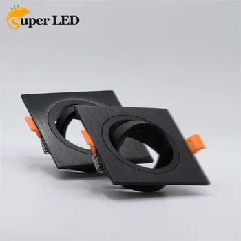 Цена по цена на производителя рамката на led лампа MR16 и GU10 с регулируем ъгъл на наклона бяла черна работа на смени рамка GU10