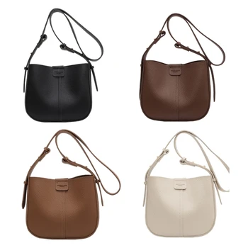 Чанта през рамо за жени и момичета, вместительные обикновена чанта-кофи с малък чантата, чантата през рамо, Универсална модерна чанта