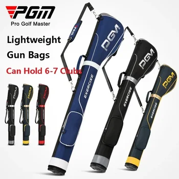 Чанти за голф със Сменяем пагон PGM Преносими ултра-леки Чанти За Оръжия за голф, за възрастни С Поставка с Голям Капацитет могат да се Настанят 6-7 Стикове