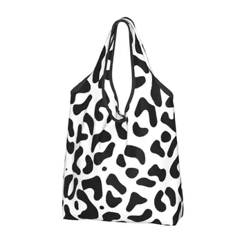 Чанти-тоут с принтом от кожата на леопард, дамски чанти-тоут със собствени купувачи във формата на леопард, чанти през рамо, чанти голям капацитет