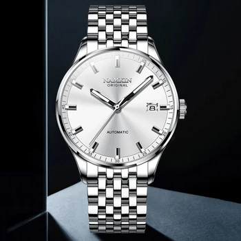 Часовник за обличане, луксозни мъжки автоматичен часовник, Модни механични ръчни часовници самостоятелно ликвидация, бизнес механизъм NH35, светещи часовници NAMKIN
