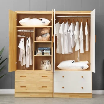 Чекмеджета за съхранение на дрехи, бельо, гардероб, Кубичен шкаф за хол от дърво, Дървени богат на функции на мебели за дома Moveis