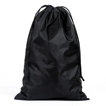 Черни найлонови чанти-раници на съвсем малък от Водоустойчив полиестер Прахозащитен чанти-кофи Чанта за покупки, аксесоари за пикник Здрава Подарък чанта