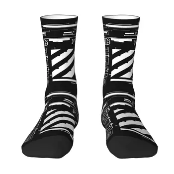 Чорапи с хубав принтом Illusion Techwear за мъже и жени, стрейчевые летни Есенно-зимни чорапи в японски стил Tokyo Future Tech се Носят в стил Crew