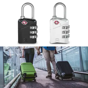 Шкаф TSA, инструмент за сигурност за пътуване, 3-цифрен брава, Митнически парола, заключване за куфара, Брава за багаж