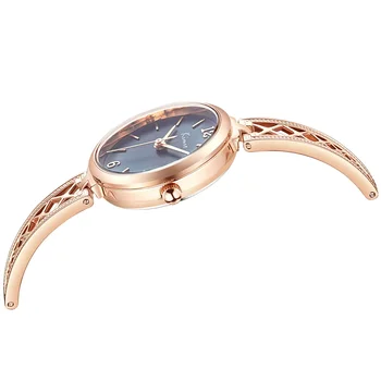 № 2 Ръчен часовник-гривна от неръждаема стомана, Луксозни кухи часовници, Дамски часовници Relogio Femino